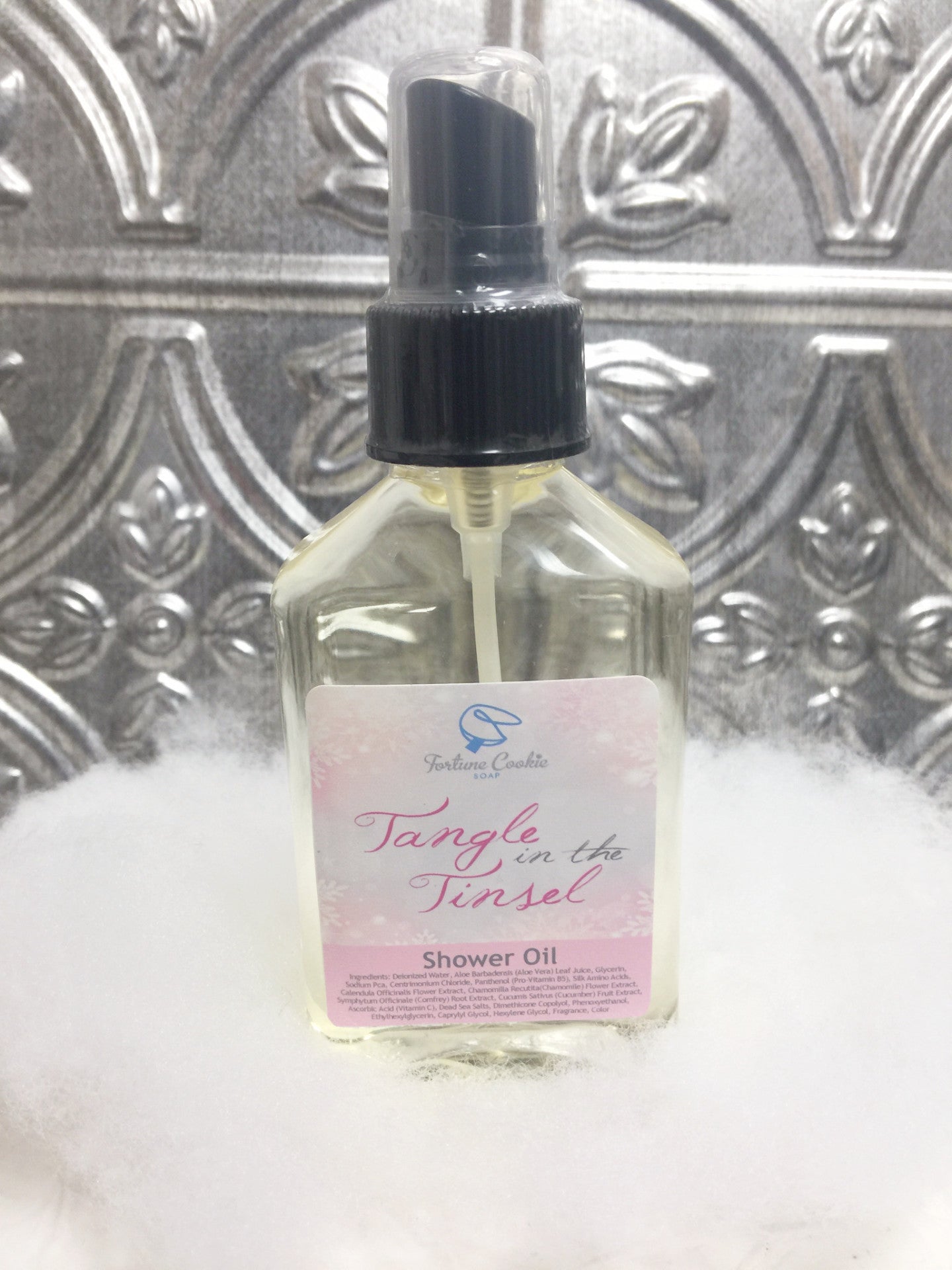 TANGLE IN THE TINSEL Shower Oil - Fortune Cookie Soap