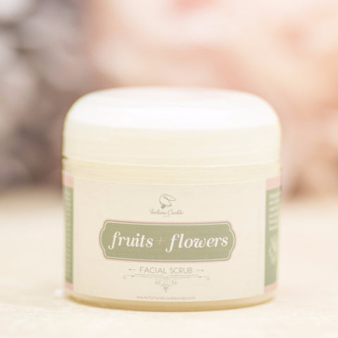FRUITS + FLOWERS Facial Scrub - Fortune Cookie Soap