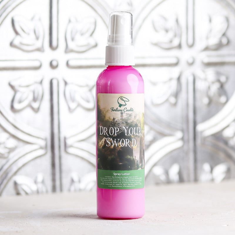 DROP. YOUR. SWORD. Spray Lotion - Fortune Cookie Soap