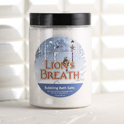 LION'S BREATH Bubbling Bath Salts - Fortune Cookie Soap - 1