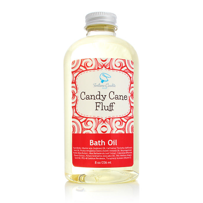 CANDY CANE FLUFF Bath Oil - Fortune Cookie Soap