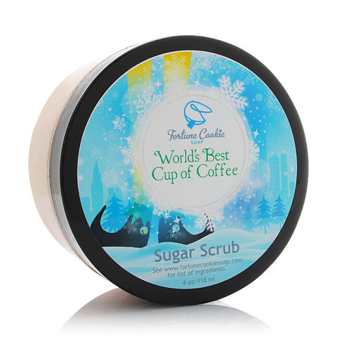 WORLD'S BEST CUP OF COFFEE Sugar Scrub - Fortune Cookie Soap