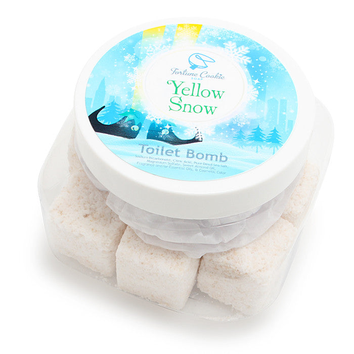 YELLOW SNOW Toilet Bombs - Fortune Cookie Soap