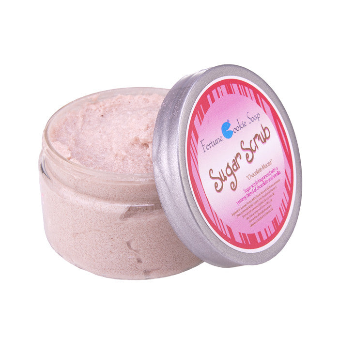 Chocolate Dipped Strawberry Moose Sugar Scrub (5.5 oz) - Fortune Cookie Soap