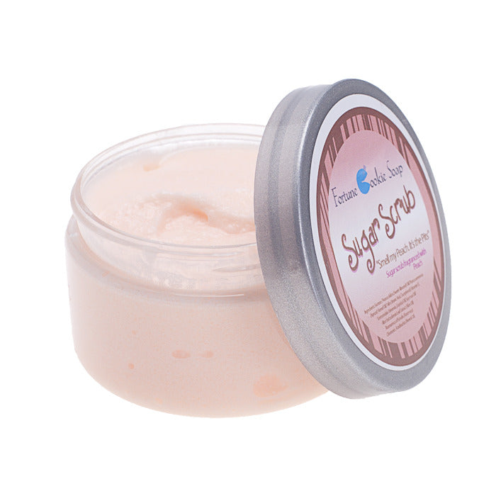 Smell My Peach. It's the Pits. Sugar Scrub - Fortune Cookie Soap