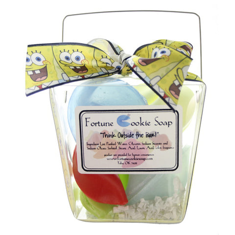 Square Pants Bath Gift Set - Fortune Cookie Soap