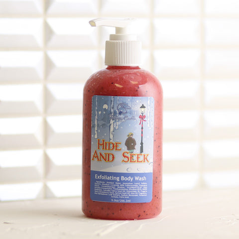 HIDE AND SEEK Exfoliating Body Wash - Fortune Cookie Soap - 1