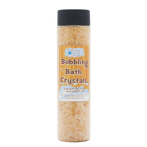 Cram your face in my Sweet Pumpkin Pie Bubbling Bath Crystals10 oz. - Fortune Cookie Soap