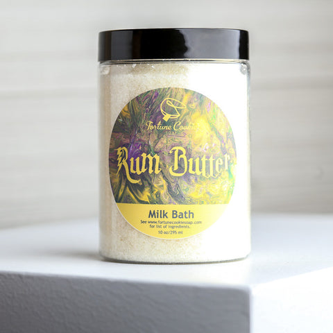 RUM BUTTER Milk Bath - Fortune Cookie Soap