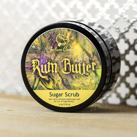 RUM BUTTER Sugar Scrub - Fortune Cookie Soap - 1