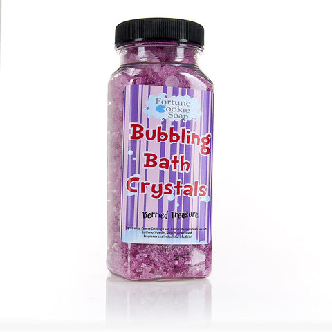 Berried Treasure Bubbling Bath Crystals11 oz. - Fortune Cookie Soap