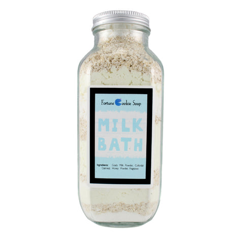 Milk and Cookies Milk Bath Gift (16 oz) - Fortune Cookie Soap
