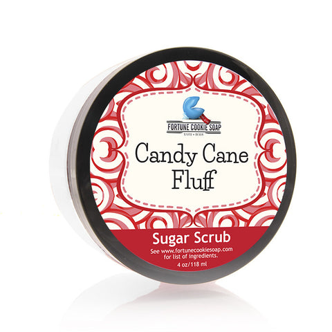 CANDY CANE FLUFF Sugar Scrub - Fortune Cookie Soap