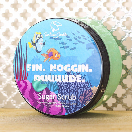 FIN. NOGGIN. DUUUDE. Sugar Scrub - Fortune Cookie Soap - 1