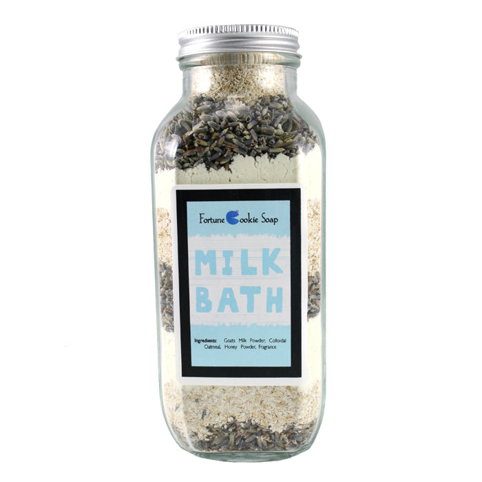Lavish Lavender Milk Bath Gift (16 oz) - Fortune Cookie Soap