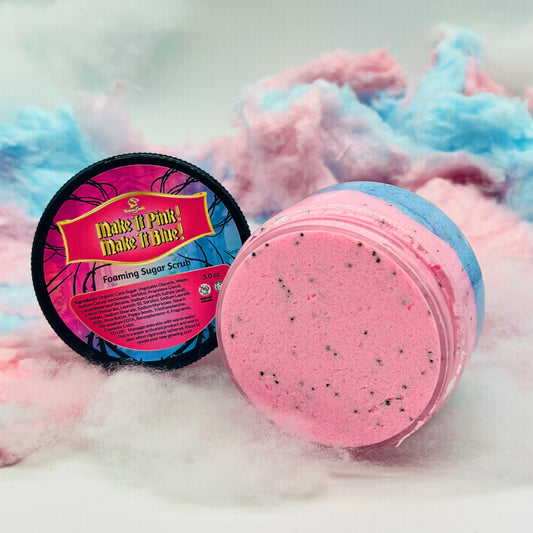 MAKE IT PINK! MAKE IT BLUE! Foaming Sugar Scrub