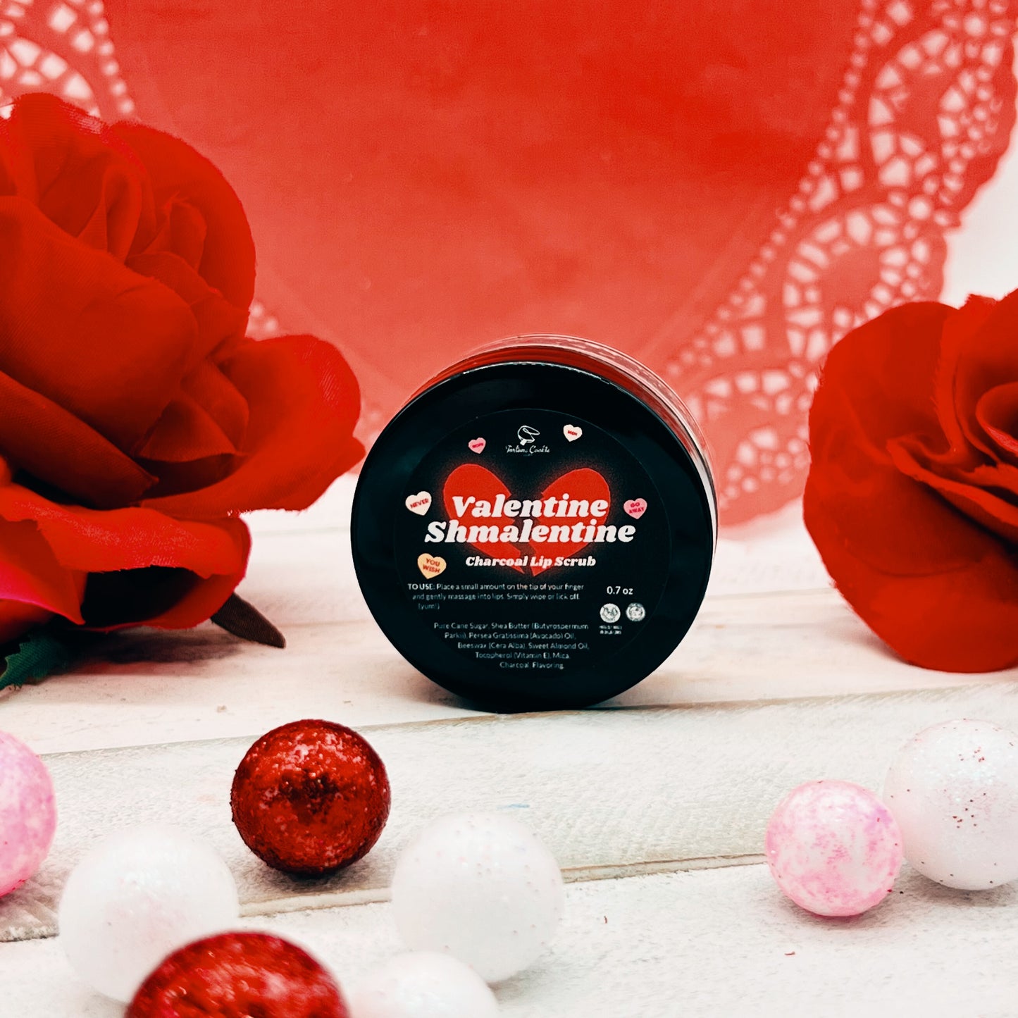 VALENTINE SHMALENTINE Charcoal Lip Scrub