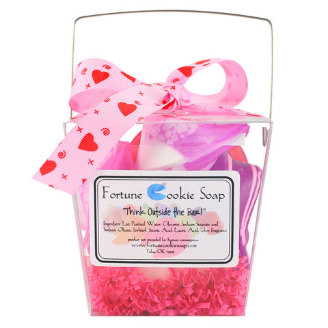 The Love Box Bath Gift Set - Fortune Cookie Soap