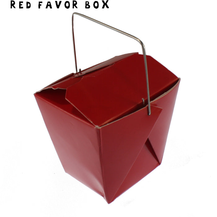 Red Chinese TakeOut Boxes, Fortune Cookie Wedding Favors, Colored Chinese TakeOut  Containers www.FancyFortunesCookies.com