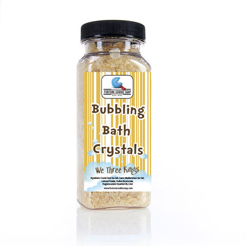 We Three Kings Bubbling Bath Crystals 11 oz - Fortune Cookie Soap